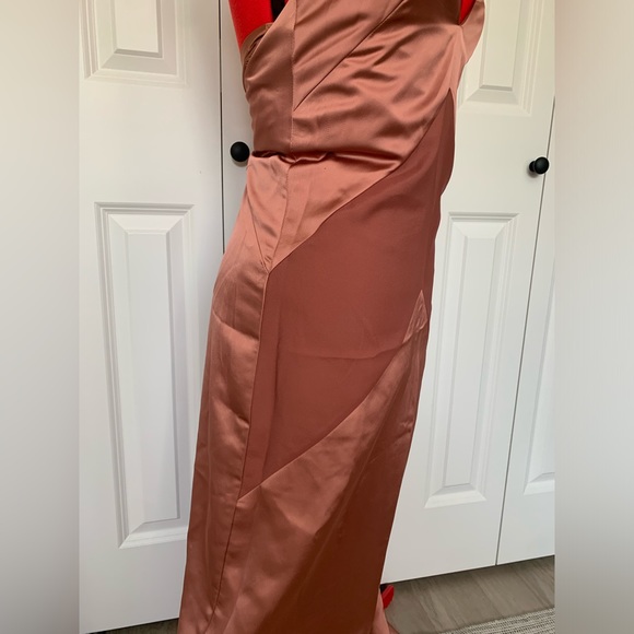 Light nude pink H&M maxi dress with open back size 6 - Picture 5 of 12